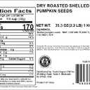 Yupik Dry Roasted Pumpkin Seeds, No Shell, 2.2 lb (35.3 oz), Gluten-Free, GMO-Free, Kosher, Shelled Pepitas, Unsalted, Oil-Free, Plant-Based Protein, Fiber Source, Ideal for Baking & Topping (EXP 02/26/27)