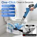 Granarbol High Pressure Toilet Plunger, Air Drain Blaster with Real-Time Gauge,Heavy Duty Toilet Auger & Drain Snake-Clog Remover for Toilets, Sinks, Floor Drains (Blue)