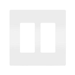 Legrand radiant Screwless Wall Plates for Decorator Rocker Outlets, 2-Gang, White, RWP262WCC6