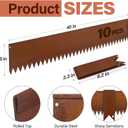 LAVEVE Landscape Edging Pre-Rusted Galvanized Steel, Hammer-in Metal Garden Edging Border with Clips, Suitable for Garden Fence, Paver Edging, Lawn and Yard