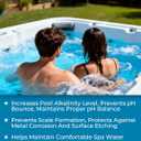 POOLACC Total Alkalinity Increaser for Hot Tub, Raises Alkalinity, Stabilizes pH Fluctuation, Keeps pH Balanced, Spa Maintenance Chemicals, 38oz