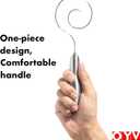 OYV Seamless Dough Whisk, 18/10 Stainless Steel Danish Dough Wisk, 9" Bread Whisk for Sourdough, Cookies, Pizza, Pastry, Dishwasher Safe Dough Hook