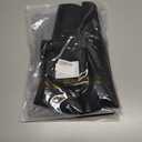 2 x SCARBORO Waist Trainer for Women Belly Fat Sauna Sweat Waist Trimmer Corset for Stomach Wrap Workout Belt Shaper Band Zipper (Black, XXL)