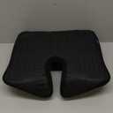 Cushion Lab Patented Pressure Relief Seat Cushion for Long Sitting Hours on Office & Home Chair - Extra-Dense Memory Foam for Soft Support. Car Pad for Hip, Tailbone, Coccyx, Sciatica - Black