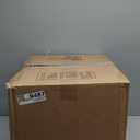 VILUXY Gold Semi-Flush Mount Ceiling Light Fixture with 24" Large White Fabric Drum Shade 5-Light for Bedroom Dining Room Entryway Round Ceiling Lamps