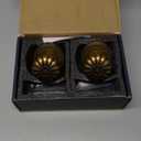 Antique Brass Door Knob Dummy Door Knobs Interior Dummy Door Handle Single Sided Decorative, Zinc Alloy, 2 Pack