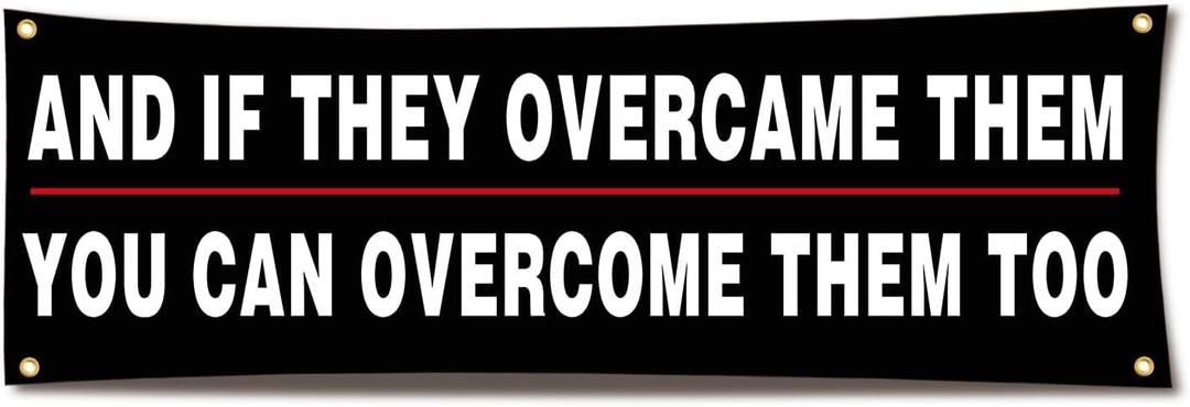 Motivational Workout Banner - Gym & Garage Wall Art with Grommets, 72x24 Inch, Fitness Flag for Home & Gym Decor (Black3)