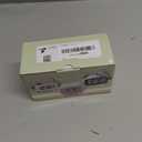 Peakeep Night Light Digital Alarm Clock Battery Operated with Indoor Temperature, Desk Small Clock (White)