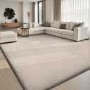 Sour Lemon 8x10 Area Rugs for Living Room Bedroom, Large Rug Carpet Taupe