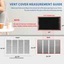 24x14 Return Air Grille (Duct Opening Size), Air Return Vent Cover, AC Vent Cover, Cold Air Return Vent Cover, Flat Return Air Grilles, Outer Dimensions:25.75"W x 15.75"H (24"W x 14"H, Duct Opening)