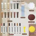 Oriflame Wood Furniture Repair Kit: 12-Color Filler and 8-Color Markers - Wood Touch Up for Scratches/Cracks/Holes/Stains in Floors/Table/Cabinets(Hardwood/Laminate)