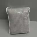 Waffle Weave Shower Curtain - Light Grey Cotton Fabric Texture Heavyweight Shower Curtain for Bathroom,Washable,72Wx75L