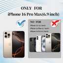 ankofave Magnetic for iPhone 16 Pro Max Phone Case with 360 Spin Stand, Matte Luxury Metallic Luster, 3.0 mm Thick Protection Hard PC Scratch-Resistant Case for iPhone 16 Pro Max 6.9", Purple