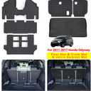 Floor Mats & Trunk Mats for 2011-2017 Honda Odyssey, TPE All Weather Protection 3 Rows Car Floor Liners with Cargo Liners Covering The backrest Accessories