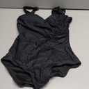 Women One Piece Swimsuit 2025 Tummy Control Ruched Bathing Suit Slimming Push Up Swimwear L