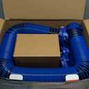 DUMPMAN 20 FT RV Sewer Hose Kit, Sewer Hose for RV Camper - Includes 2 Attachable 10 ft Sewer Hose with Swivel Fitting, 90 Degree Clear View Sewer Adapter, and 4 Storage Caps