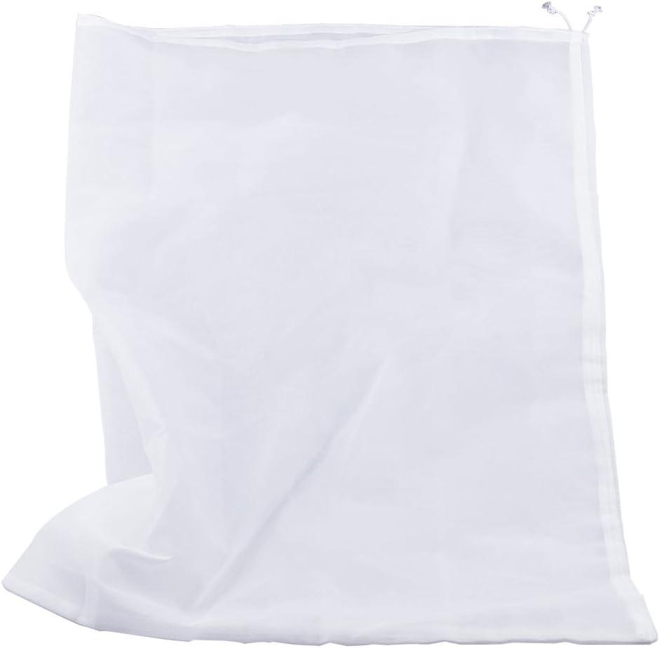 75 Micron Nylon Straining Bag Fine Mesh Food Strainer Filter Bags for Nut Milk, Green Juice, Cold Brew, Home Brewing (25.39" x 18.89")
