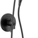 Delta Faucet Saylor 17 Series Black Shower Valve Trim Kit withIn2ition 2-in-1 Shower Head with Handheld Spray, Shower Faucet Set, Shower Head and Handle, Matte Black T17235-BL-I (Valve Not Included)