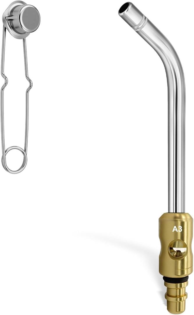 A-3 3/16" Air Acetylene Replacement Tip for Turbo Style for PLF-A5 or G-4 Handles, with Flint Striker (A-3 3/16")