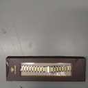 Wearlizer Compatible with Fitbit Versa 4/3 Bands/Fitbit Sense Bands for Women Men, Stainless Steel Ultra-Thin Lightweight Metal Replacement Strap for Versa 4/Sense (Soft Gold+Silver)