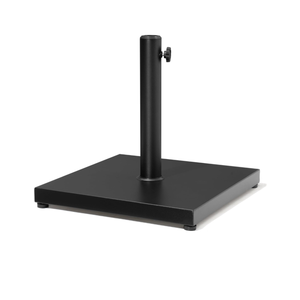 43lb Patio Umbrella Base Stand, Outdoor Square Concrete Stand Heavy Duty Market Umbrella Pole Holder, Black