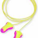 Howard Leight by Honeywell Laser Lite High Visibility Disposable Foam Earplugs, 100-Pairs, Pink/Yellow, LL-30