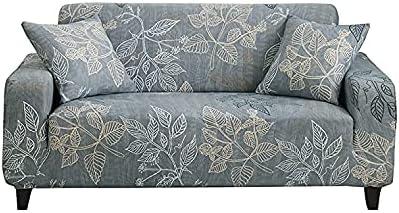 HOOBUY Printed Sofa Cover Stretch Couch Covers Patterned Loveseat Slipcovers for 2 Seater Cushion Couch Love Seat Set QSYR (2 Seater/Loveseat)