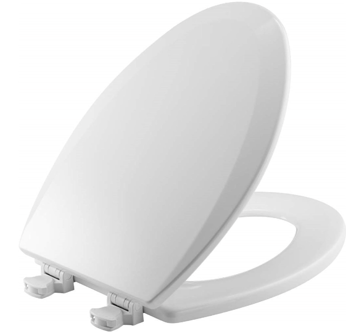 Bemis 1500EC 390 Lift-Off Wood Elongated Toilet Seat, Cotton White (Pack of 1)