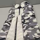 FUAMEY Dog Coat for Large Dogs,Waterproof Dog Winter Jacket with Harness Built in Puppy Cold Weather Coats Reflective Pet Vest with Zipper Warm Fleece Dogs Snowsuit Windproof Grey Camo XL