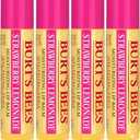 Burt's Bees 100% Natural Origin Moisturizing Strawberry Lemonade Lip Balm .15oz (4 Pack)