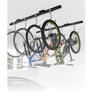 Bike Rack Celling Mount for Garage, Indoor Hangers Storage for 8 Bicycles, Heavy-duty Adjustable Bike Hooks for Garage Ceiling Support up to 640 lbs
