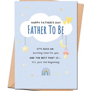 9 x Father's Day Card for Father To Be, Fathers Day Card Gift for Father To Be