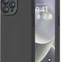 LOVE 3000 Designed for iPhone 14 Pro Max Case, Premium Silicone with [Soft Anti-Scratch Microfiber Lining] Shockproof Protective Phone Case for Men Women Girls 6.7", Black