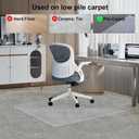 Heavy Duty Chair Mat for Carpet,36"x48",2.2mm,Office Floor Mat for Carpeted Floors,Under Desk Mat for Low Pile Carpet,Mat for Office Chair on Carpet