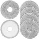 6-Pack Mop Pads for Dreame L40 Ultra/L10S Ultra/ L10S Ultra Gen2/X40 Ultra/L10s Pro Ultra Heat/L20 Ultra/ L10S Plus/X30 Ultra/X40 Master/L10 Ultra Robot Vacuum, Washable Microfiber Replacement Pads