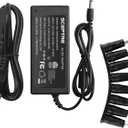 Kado Power Adapter 12V-4A 3A 2.5A 2A 1.25A 1A AC/DC Power Cord 5.5x2.1mm with 8 Tips Made for Sceptre Monitor, Echo Smart Speaker & Display, Webcam, Router, Mini PC, Projector, CCTV, Bluetooth Speaker