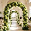 Kimura's Cabin 20Pcs Green Chrysanthemum Artificial Flowers Fake Silk Mums Flower with Stem Balls Flowers for Wedding Bouquets Arrangements St Patricks Day Home Garden Table Centerpieces DIY Decor