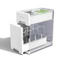 Baby Brezza Covered Drying Rack & Countertop Organizer - Vertical Bottle Storage with Lid - Fits Large 8 Bottle Capacity Plus Accessories to Keep Items Tidy