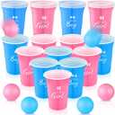 Reallnaive Baby Shower Gender Reveal Party Favors Games Supplies Ideas Including 16 Oz 30 Team Boy or Girl Reusable Plastic Cups 8 Balls and Pen for Guests Baby Shower Party Supplies