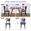 Toddler Booster Seat for Dining Table,4 Inches Washable Double Safer Straps Non-Slip Bottom Booster Seat Dining for kids, Portable Travel High Density Sponge Detachable Increasing Cushion for Child.
