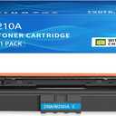 210A Cyan Replacement for HP 210A 210X Toner Cartridges Compatible with HP Color Laserjet Pro MFP 4301fdw 4301fdn 4301dw 4301 4201dw 4201dn 4201 Series W2101A W2101X with-Chip Toner Cyan