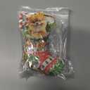 4 x Pomeranian Dog Christmas Ornament  Flat Acrylic Cute Stocking Stuffer with Candy Cane for Holiday Dcor - 2025 Pomeranian Dog Christmas Tree Hanging Ornament