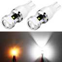 PHINLION 921 LED Bulb Reverse Light, 2600 Lumens Super Bright Canbus High Power 912 T15 922 W16W Backup Replacement Lights, 6000K Xenon White, Pack of 2