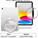 JETech One Touch Install Screen Protector for iPad (A16) 11th/10th Generation (2025/2022), Tempered Glass Film with Auto Alignment Tool Kit, HD Clear