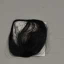 Clip-on Natural Black Human Hair Extensions - Wispy Bangs with Temples for Daily Wear