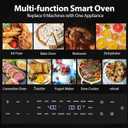 Beelicious 32QT Extra Large Air Fryer, 19-In-1 Air Fryer Toaster Oven Combo with Rotisserie and Dehydrator, Digital Convection Oven Countertop Airfryer Fit 13" Pizza, 6 Accessories, 1800w, Black