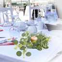 Cabilock 4Pcs Artificial Eucalyptus Candle Rings Wreaths for Pillar Candles Boho Wedding Table Centerpieces Spring Home Party Decor