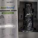 ZealSound Wireless Microphone for PC, Noise Cancellation Podcast Mic with Gain, Mute, Monitor & Echo Control, Cordless Mic for YouTube, ASMR, Podcasting, Streaming, iPhone, iPad, Android, Mac, K66DG