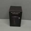 Automatic Vacuum Coffee Canister, 1.3L Airtight Food Storage Containers with Smart Pressure Sensor, Electric Coffee Bean Container Rechargeable with LED Display Window for Home Kitchen Food Storage (Black)