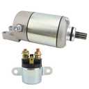 STABSOLI Starter Motor & Solenoid Relay for Can-Am Outlander 330 400 450 2003-2023 420-684-280, 420-684-282, 420-684-283, SMU0287, 410-54079, 18823, 57-2734